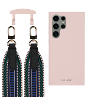 Samsung S25 Ultra ROSÉ PINK CASE + PATTERNED STRAP