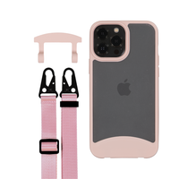 iPhone 12 and 12 Pro FROSTED ROSÉ PINK CASE + STRAP
