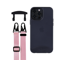 iPhone 12 Pro Max FROSTED MIDNIGHT BLACK CASE + STRAP
