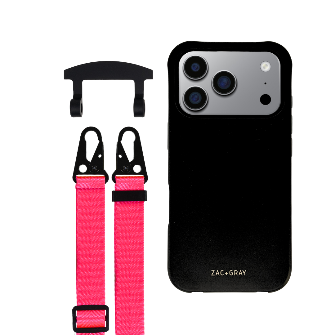 iPhone 17 Pro MIDNIGHT BLACK CASE + STRAP
