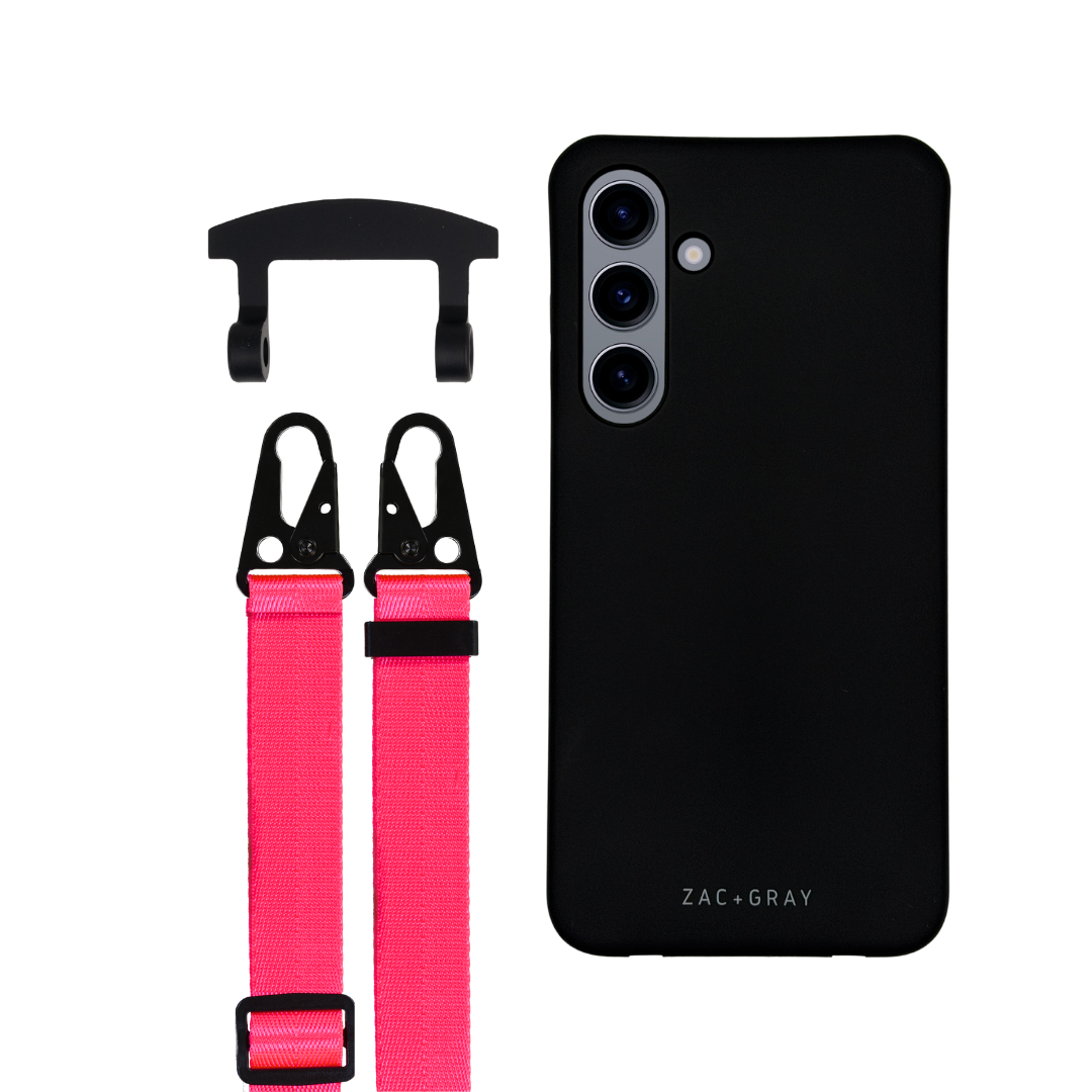 Samsung S24 MIDNIGHT BLACK CASE + STRAP