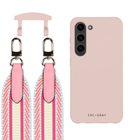 Samsung S23 Plus ROSÉ PINK CASE + PATTERNED STRAP