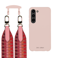Samsung S23 Plus ROSÉ PINK CASE + PATTERNED STRAP