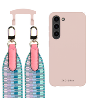 Samsung S23 Plus ROSÉ PINK CASE + PATTERNED STRAP