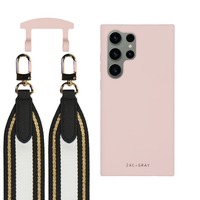 Samsung S25 Ultra ROSÉ PINK CASE + PATTERNED STRAP
