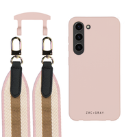Samsung S23 Plus ROSÉ PINK CASE + PATTERNED STRAP