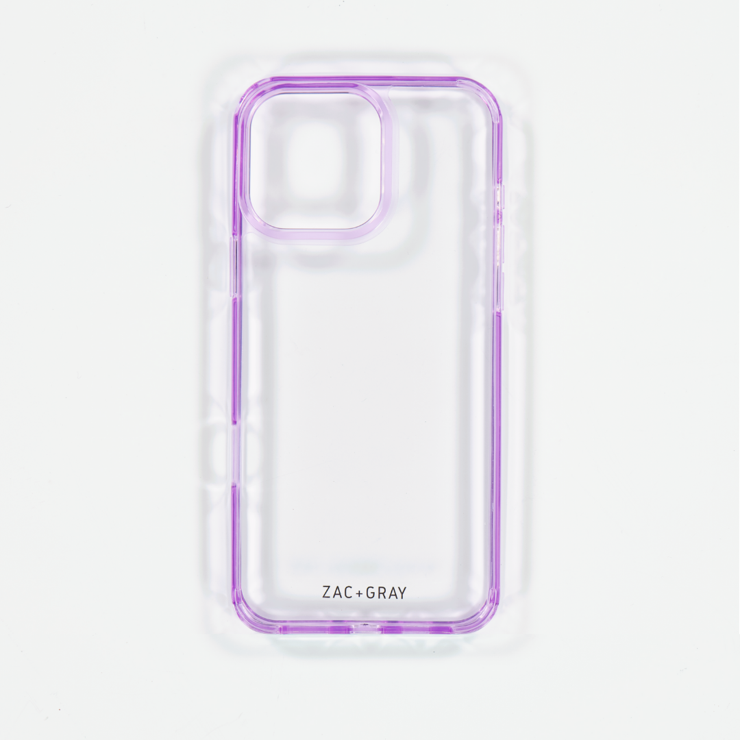 PURPLE TRANSPARENT CASE