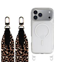 iPhone 17 Pro CRYSTAL CLEAR TRANSPARENT CASE + PATTERNED STRAP