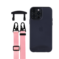 iPhone 12 Pro Max FROSTED MIDNIGHT BLACK CASE + STRAP