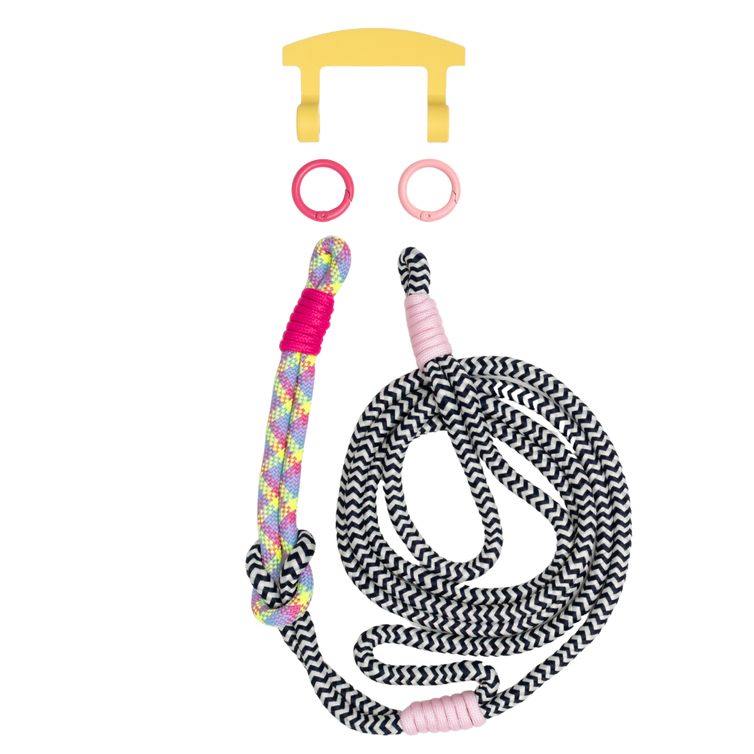 ELECTRIC BLOOM KNOTTED CORD + HOOK