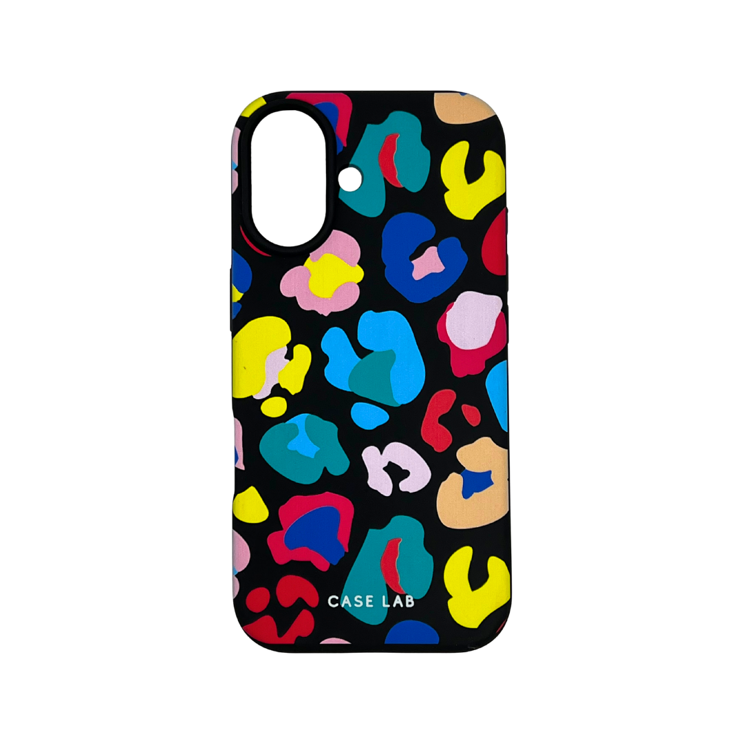 MIDNIGHT BLACK MULTI LEOPARD PHONE CASE