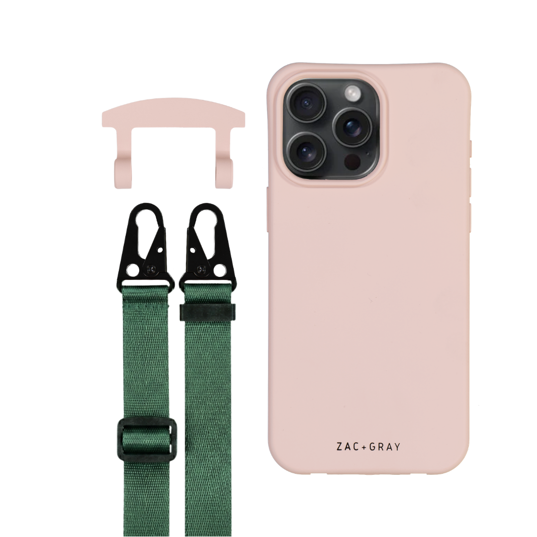 iPhone 6 Plus / 6s Plus / 7 Plus / 8 Plus ROSÉ PINK CASE + STRAP