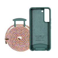 Samsung S22 TIDAL TEAL CASE + RAINBOW CORD