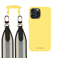 iPhone 6 / 6s / 7 / 8 / SE (2020 & 2022) SUNSHINE YELLOW CASE + PATTERNED STRAP