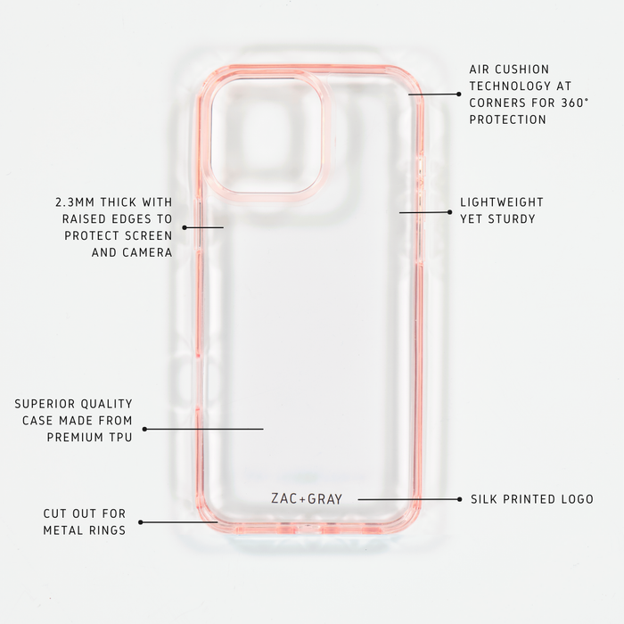 PINK TRANSPARENT CASE