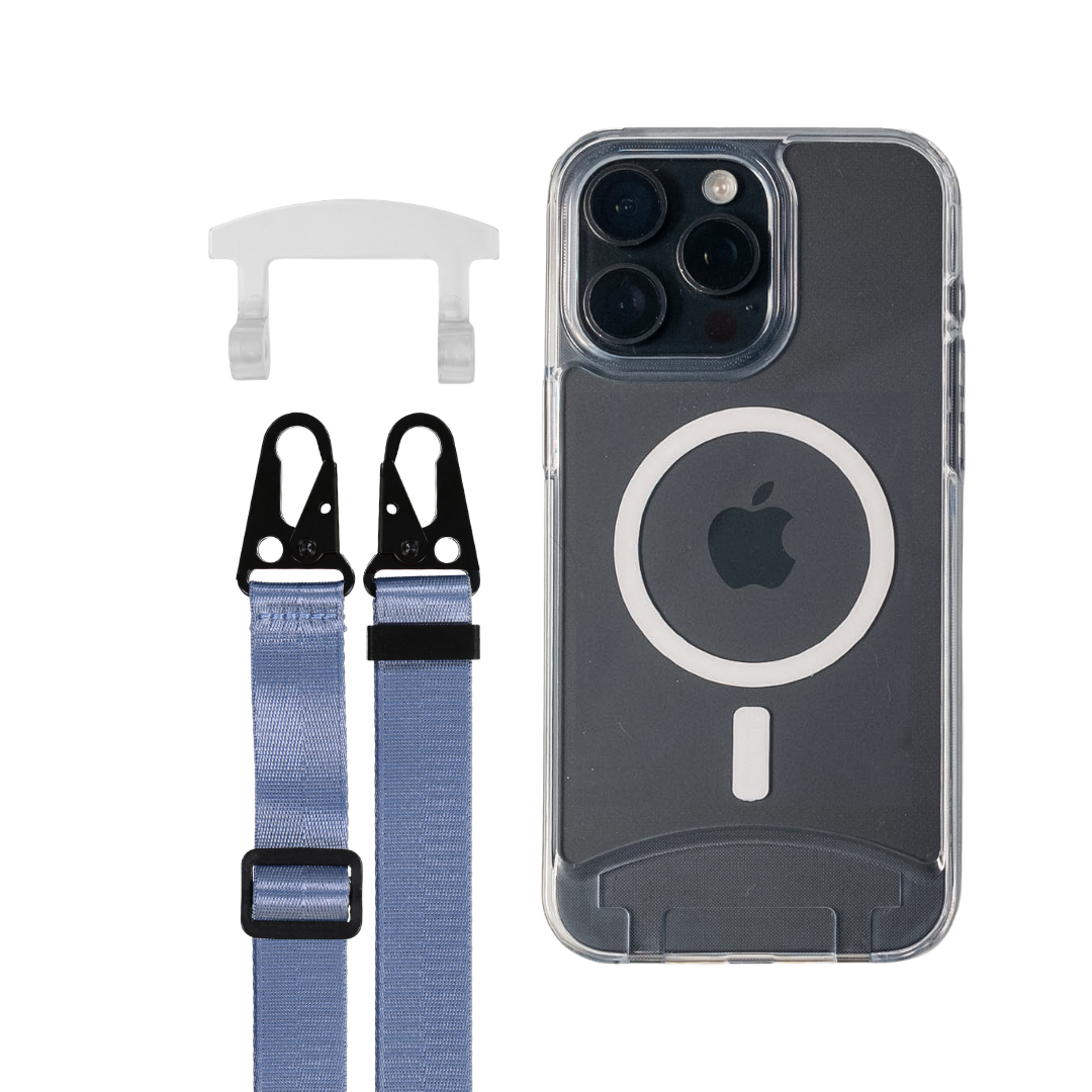 iPhone 16 Plus TRANSPARENT CASE + STRAP