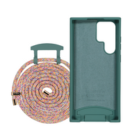 Samsung S22 Ultra TIDAL TEAL CASE + RAINBOW CORD