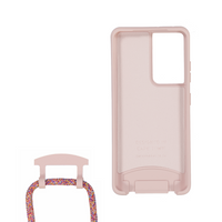 Samsung S20 FE ROSÉ PINK CASE + RAINBOW RED CORD