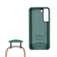 Samsung S22 Plus TIDAL TEAL CASE + RAINBOW CORD