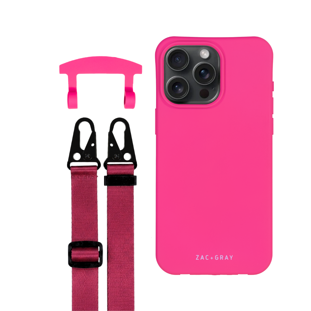 iPhone 12 Pro Max HOT PINK CASE + STRAP
