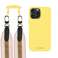 iPhone 6 / 6s / 7 / 8 / SE (2020 & 2022) SUNSHINE YELLOW CASE + PATTERNED STRAP