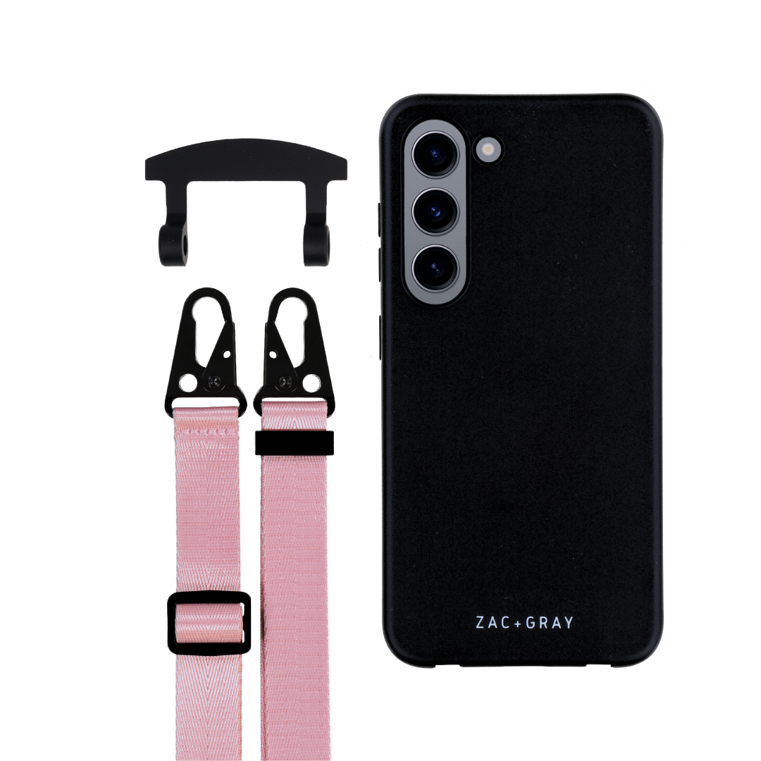 Samsung S23 MIDNIGHT BLACK CASE + STRAP