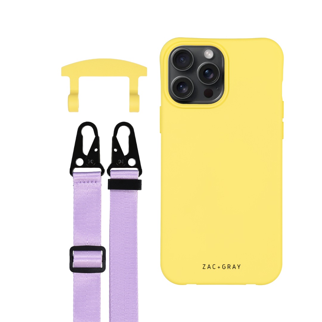 iPhone 6 / 6s / 7 / 8 / SE (2020 & 2022) SUNSHINE YELLOW CASE + STRAP