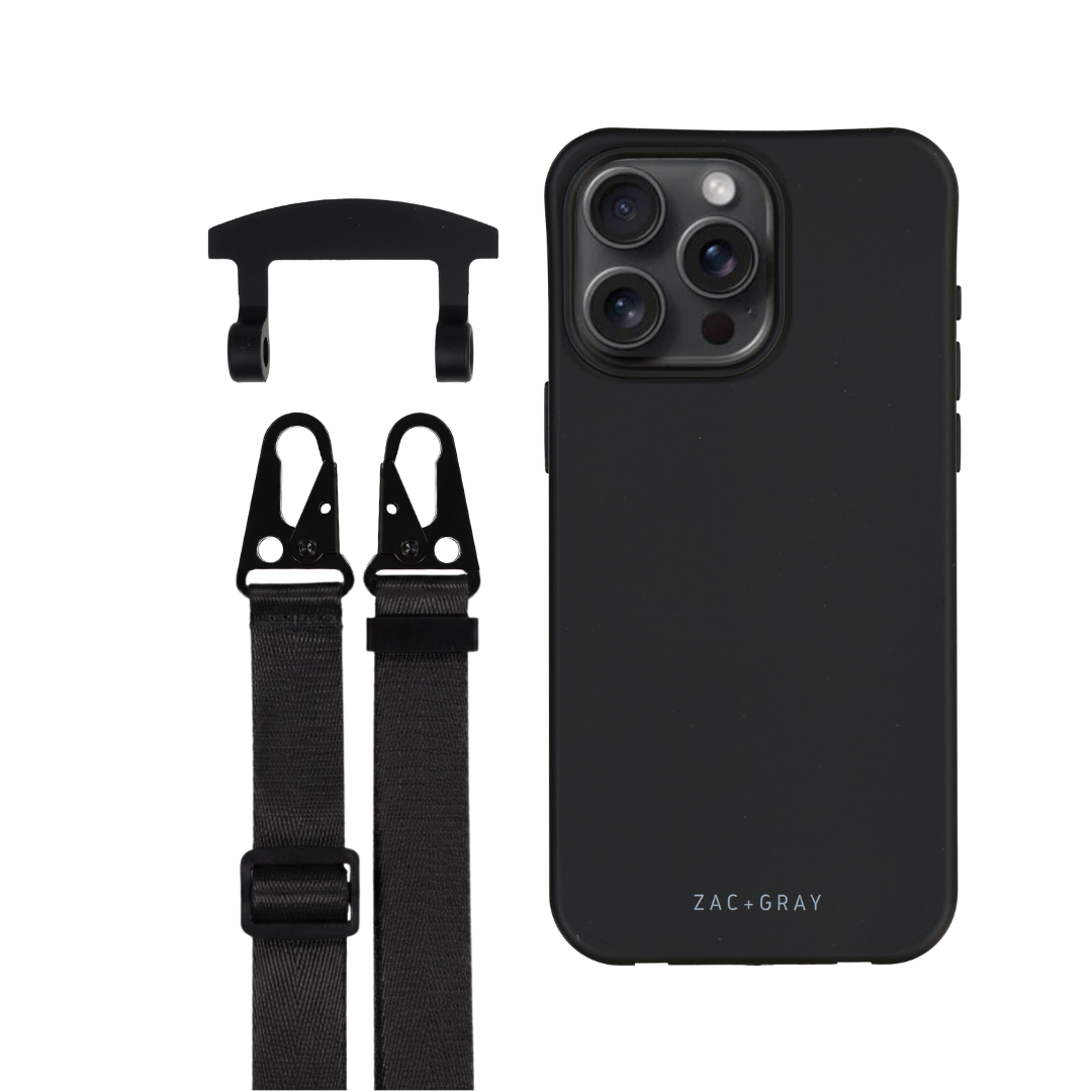iPhone 17 Pro Max MIDNIGHT BLACK CASE + STRAP