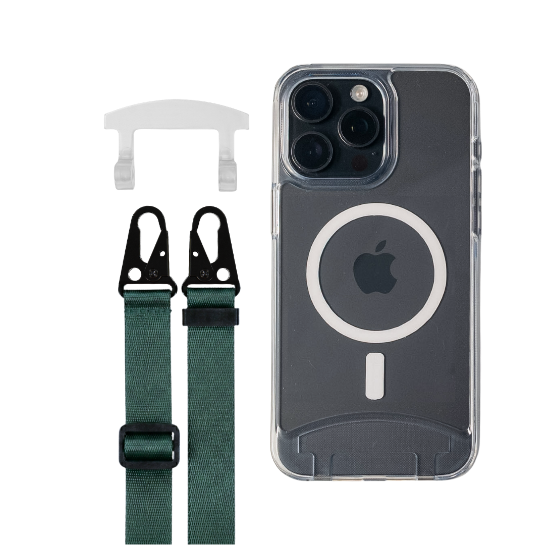 iPhone 16 Plus TRANSPARENT CASE + STRAP