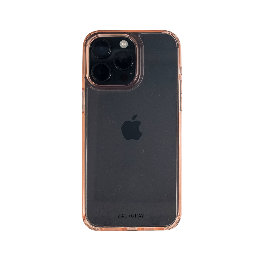 iPhone 16 Plus POWDER PINK TRANSPARENT CASE
