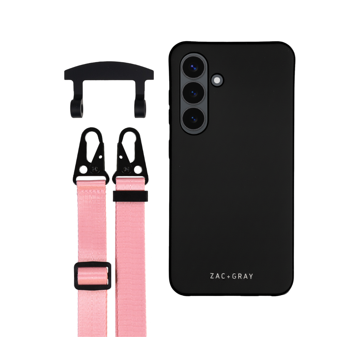 Samsung S23 Plus MIDNIGHT BLACK CASE + STRAP