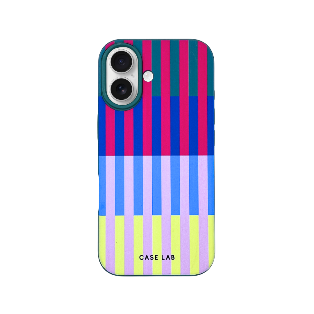 LAKE GREEN MULTI STRIPE PHONE CASE