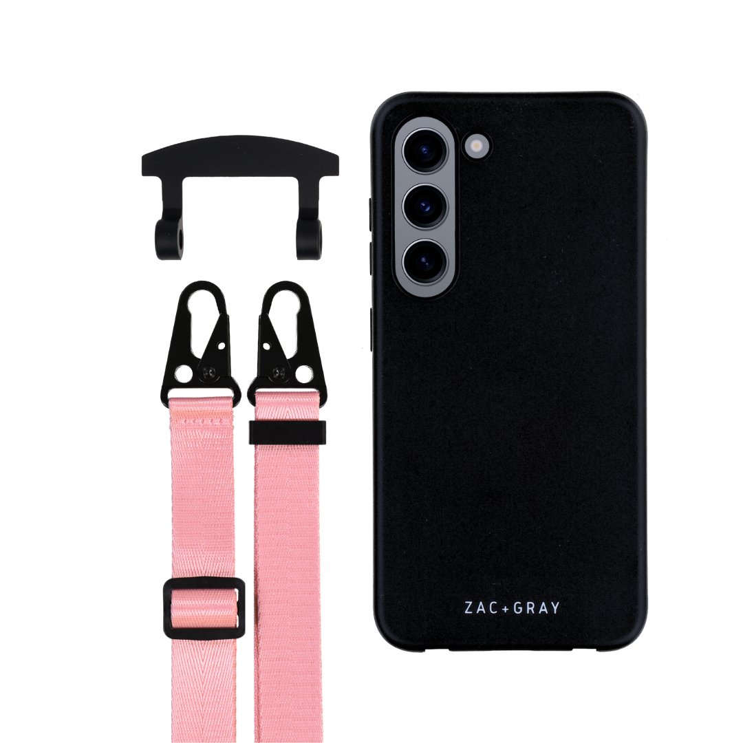 Samsung S23 MIDNIGHT BLACK CASE + STRAP