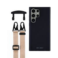 Samsung S25 Ultra MIDNIGHT BLACK CASE + STRAP