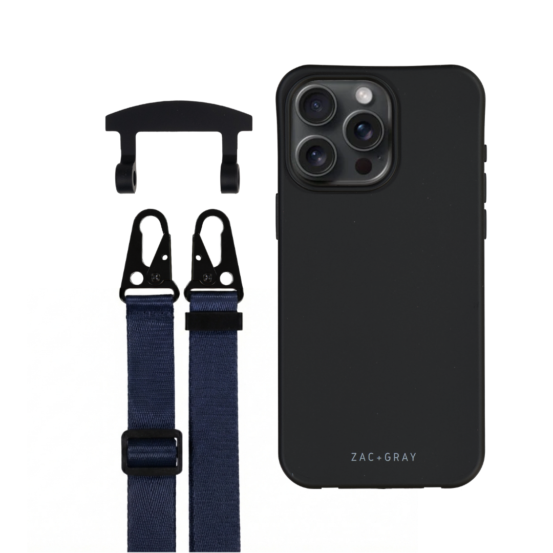 iPhone 17 Pro Max MIDNIGHT BLACK CASE + STRAP
