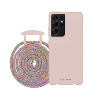 Samsung S20 Ultra ROSÉ PINK CASE + RAINBOW CORD