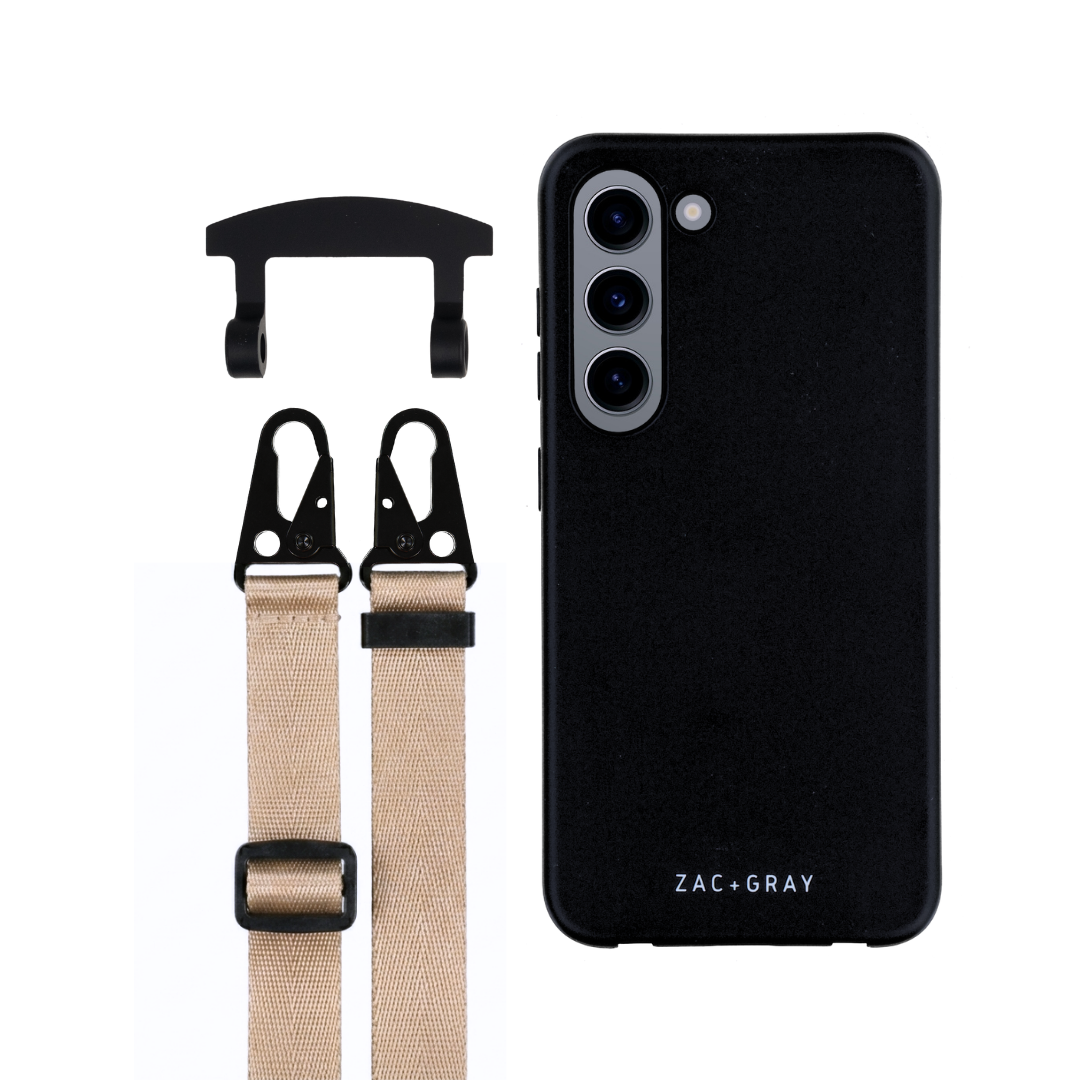 Samsung S23 MIDNIGHT BLACK CASE + STRAP