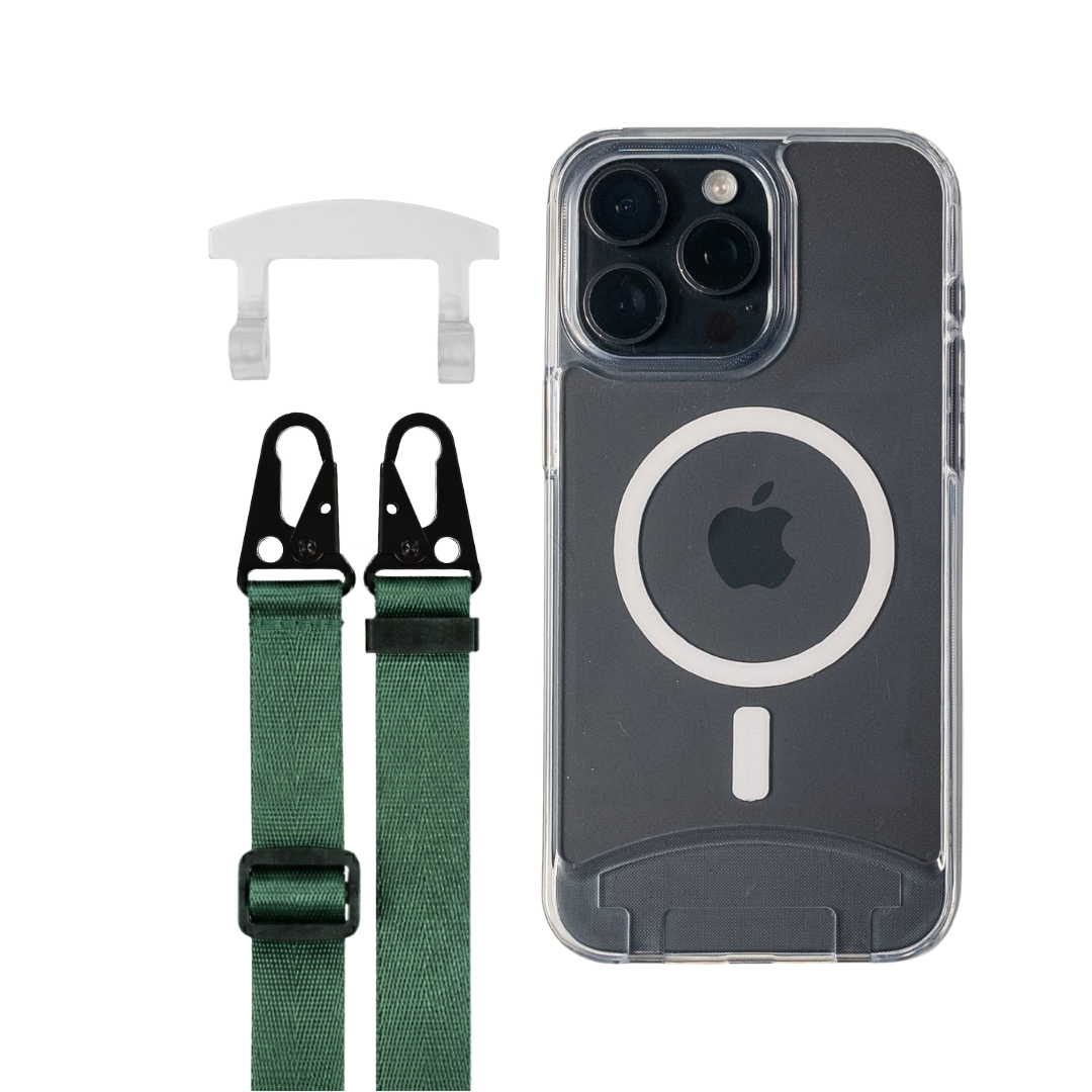 iPhone 16 Plus TRANSPARENT CASE + STRAP