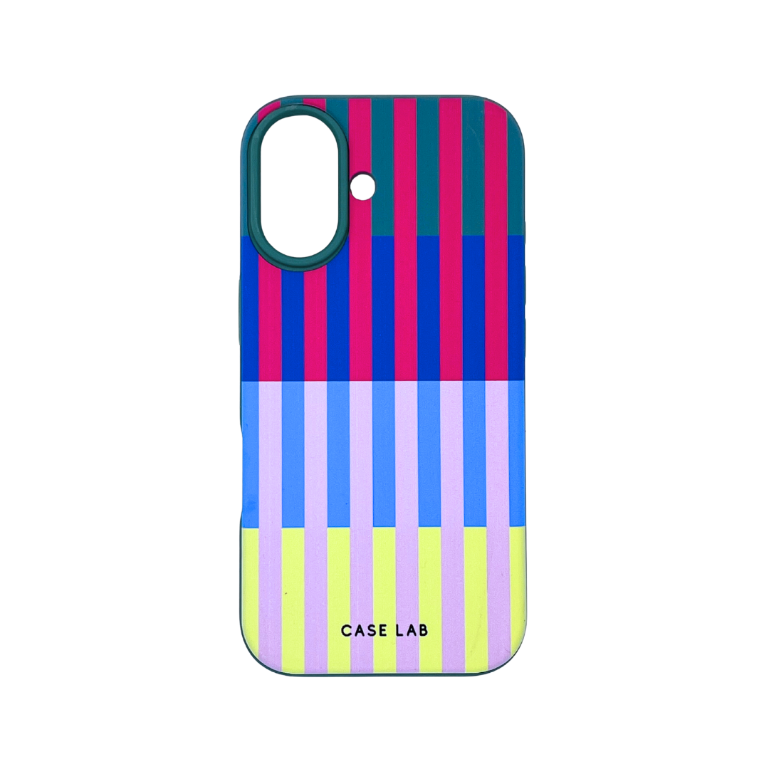 LAKE GREEN MULTI STRIPE PHONE CASE