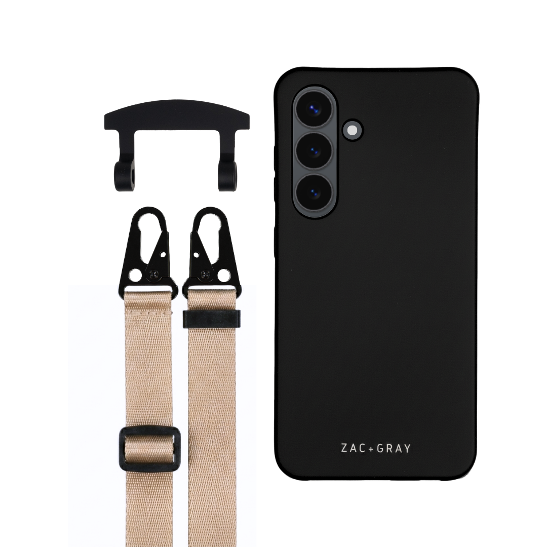 Samsung S23 Plus MIDNIGHT BLACK CASE + STRAP