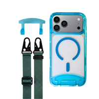 iPhone 17 Pro AQUAMARINE TRANSPARENT CASE + STRAP