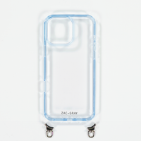 SKY BLUE TRANSPARENT CASE WITH STRAP