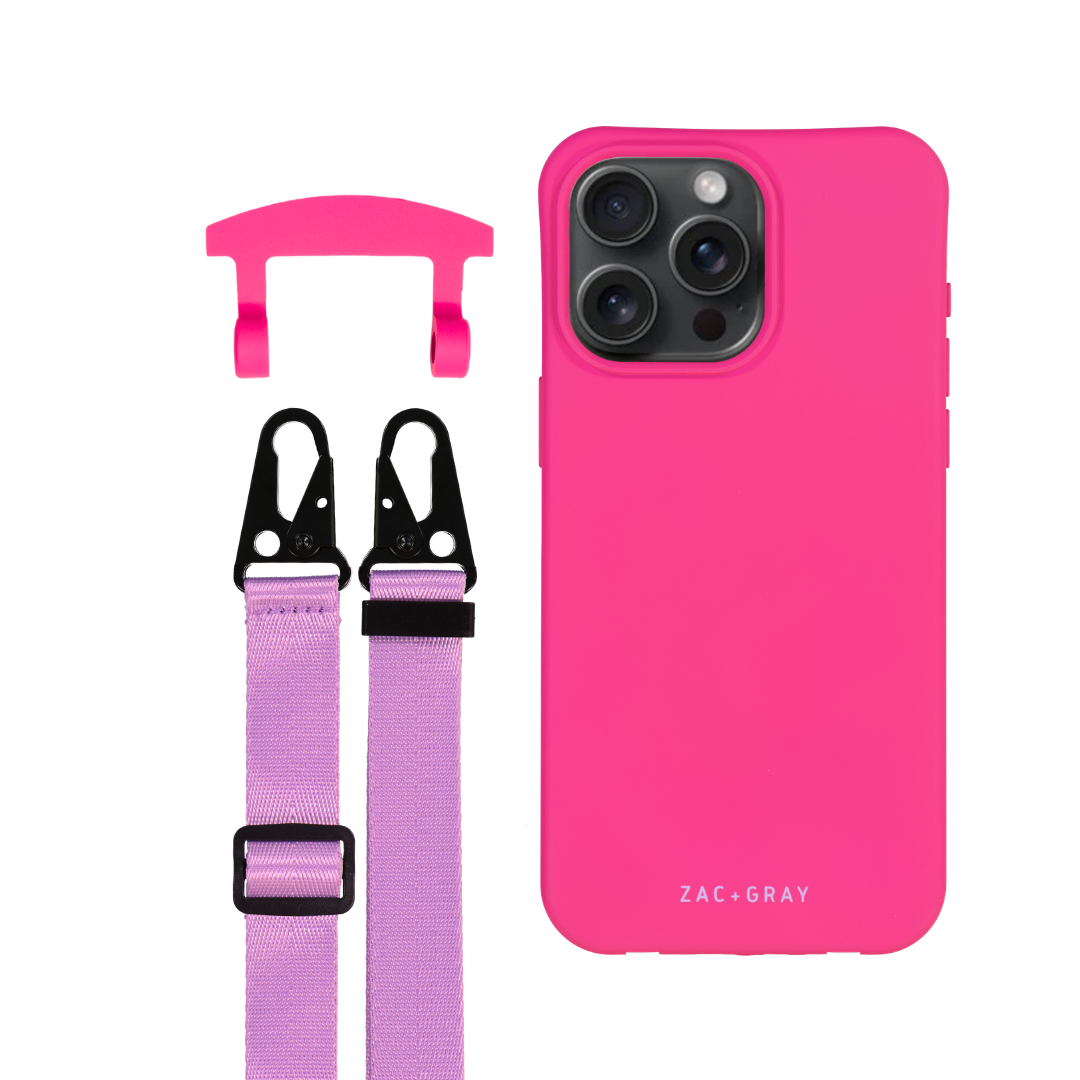 iPhone 12 Pro Max HOT PINK CASE + STRAP