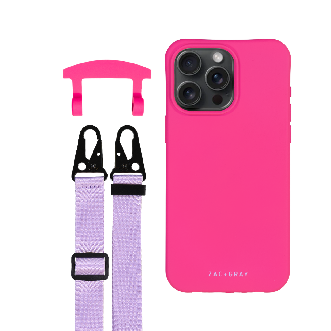 iPhone 12 Pro Max HOT PINK CASE + STRAP