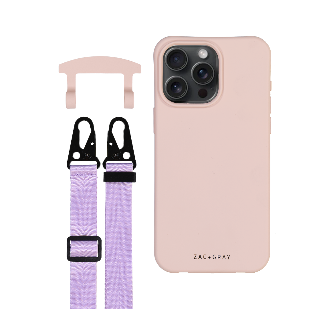 iPhone 6 Plus / 6s Plus / 7 Plus / 8 Plus ROSÉ PINK CASE + STRAP