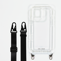 CRYSTAL CLEAR TRANSPARENT CASE WITH STRAP