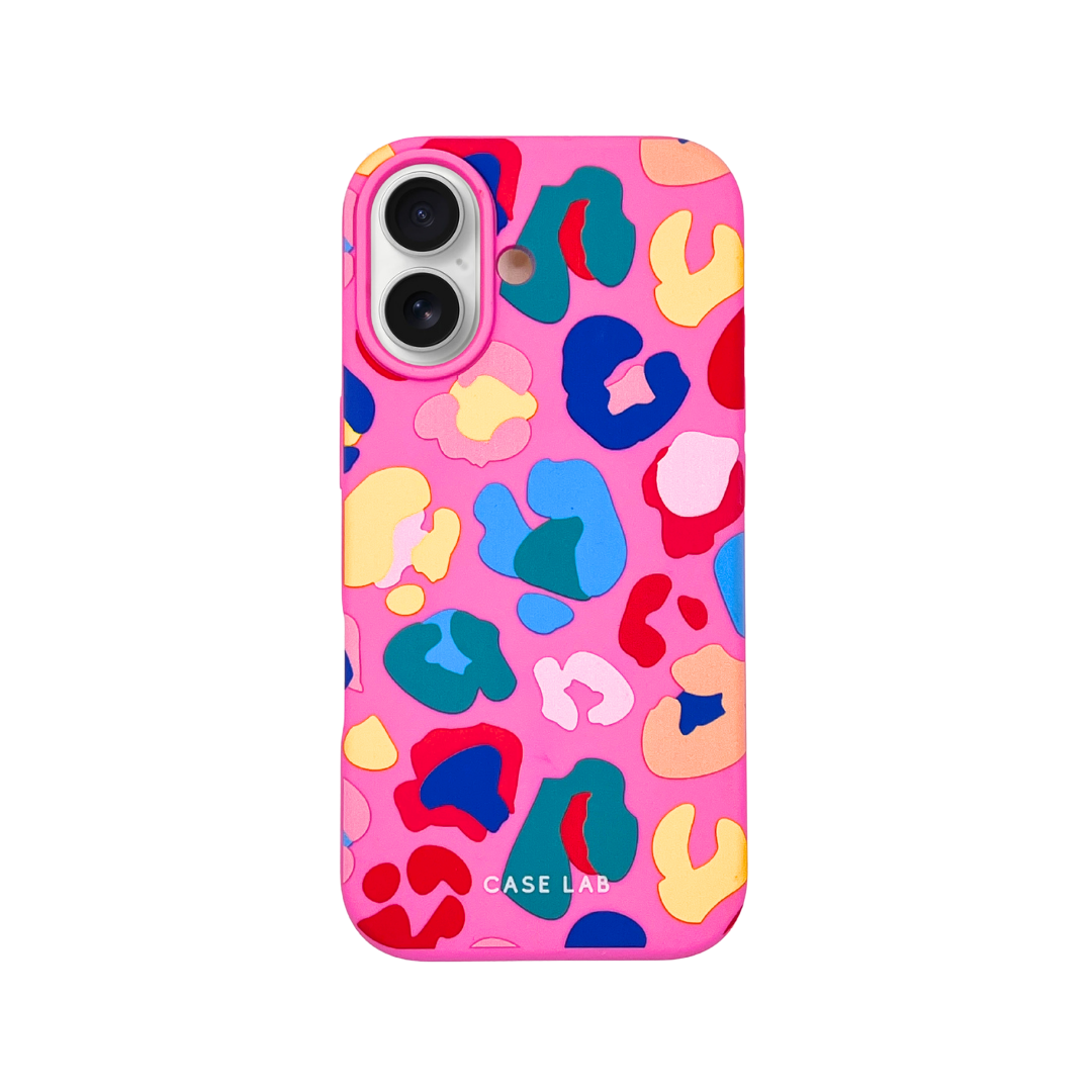CANDY PINK MULTI LEOPARD PHONE CASE