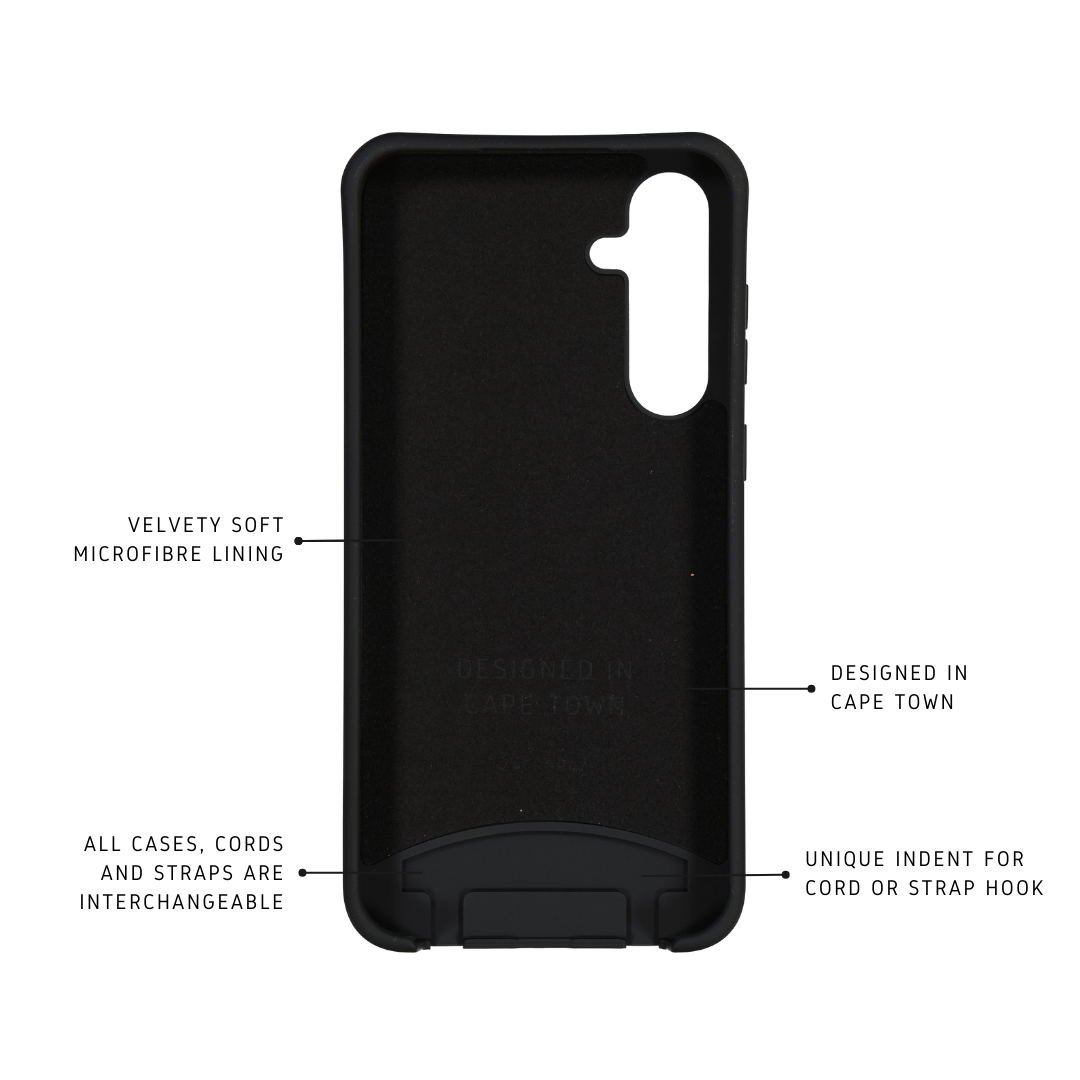 Samsung A35 and A55 MIDNIGHT BLACK CASE