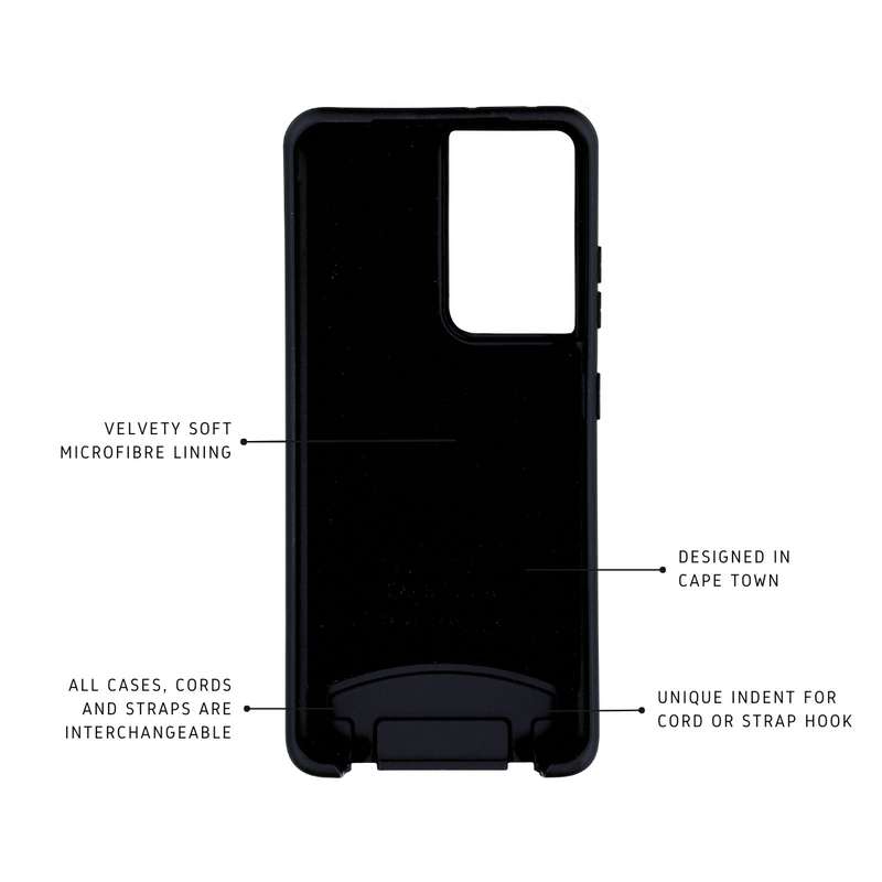 Samsung Note 20 Ultra MIDNIGHT BLACK CASE + MIDNIGHT BLACK STRAP