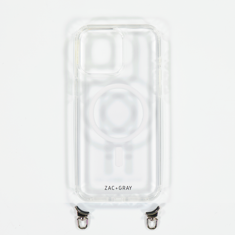 CRYSTAL CLEAR TRANSPARENT CASE WITH STRAP - MAGSAFE